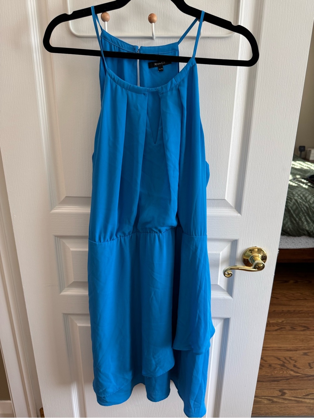 RW&CO Blue Halter Neck Dress